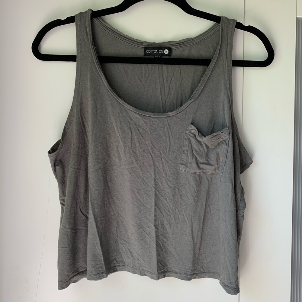 Green loose tank